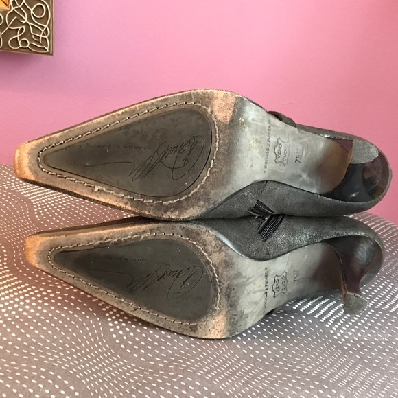 Grey metallic ankle boots - Picture 4 of 4